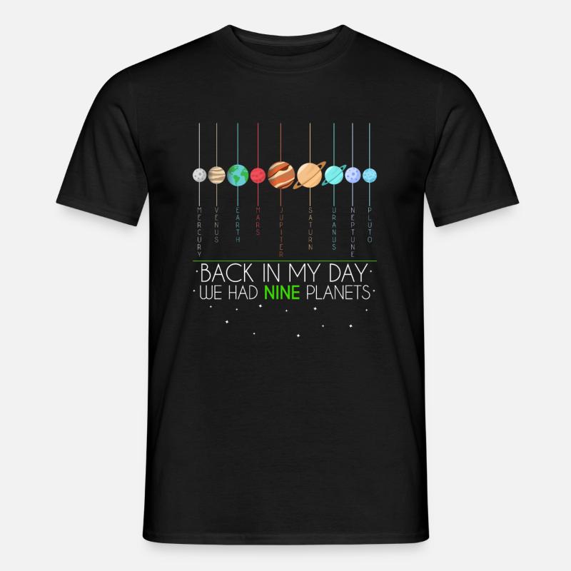 9 Planets Planets - Männer T-Shirt - Schwarz