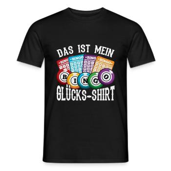 Das Ist Mein Bingo Glücks Shirt - Männer T-Shirt - Schwarz - Vorne - AI Model Male 178 light (178cm)
