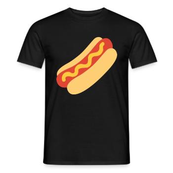 HOT DOG - Männer T-Shirt - Schwarz - Vorne - AI Model Male 178 light (178cm)