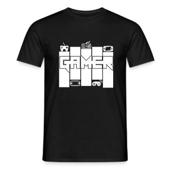 Gamer - Gamer Passion - Männer T-Shirt - Schwarz - Vorne - AI Model Male 178 light (178cm)