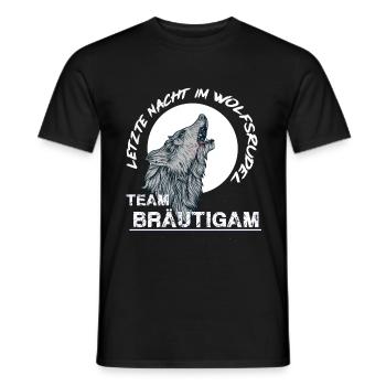 Letzte Nacht im Wolsrudel - Männer T-Shirt - Schwarz - Vorne - AI Model Male 178 light (178cm)