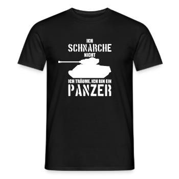 BUNDESWEHR SOLDAT PANZER BUND SOLDATEN - Männer T-Shirt - Schwarz - Vorne - AI Model Male 178 light (178cm)