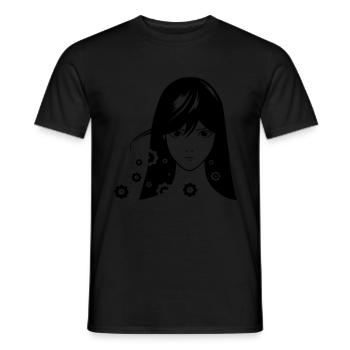 filles comiques - T-shirt homme - noir - Devant - AI Model Male 178 light (178cm)
