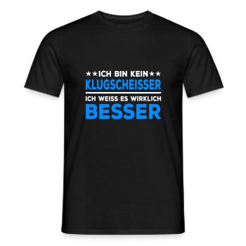 I'm not a smart ass, I really know better - Men's T-Shirt - black - Front - AI Model Male 178 light (178cm)