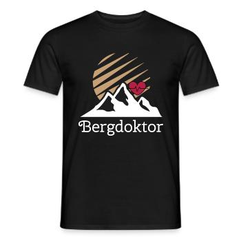 Bergdoktor Bergrettung - Männer T-Shirt - Schwarz - Vorne - AI Model Male 178 light (178cm)