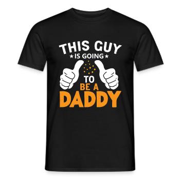 Bald Papa This Guy is going to be a Daddy - Männer T-Shirt - Schwarz - Vorne - AI Model Male 178 light (178cm)