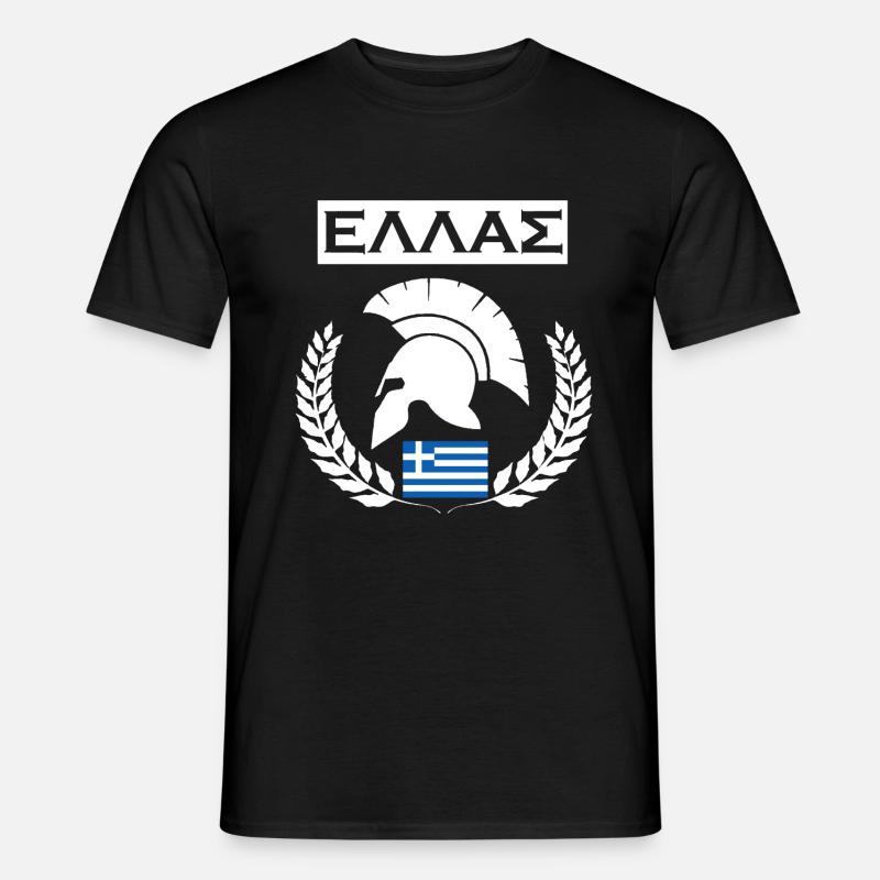 GRIECHENLAND / HELLAS (2) - Männer T-Shirt - Schwarz