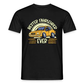Fahrlehrer Geschenk Fahrschule Lehrer Spruch - Männer T-Shirt - Schwarz - Vorne - AI Model Male 178 light (178cm)