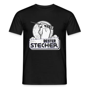 Bester Stecher Krankenpfleger - Männer T-Shirt - Schwarz - Vorne - AI Model Male 178 light (178cm)