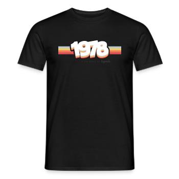 1978 the birth of legends - Men's T-Shirt - black - Front - AI Model Male 178 light (178cm)