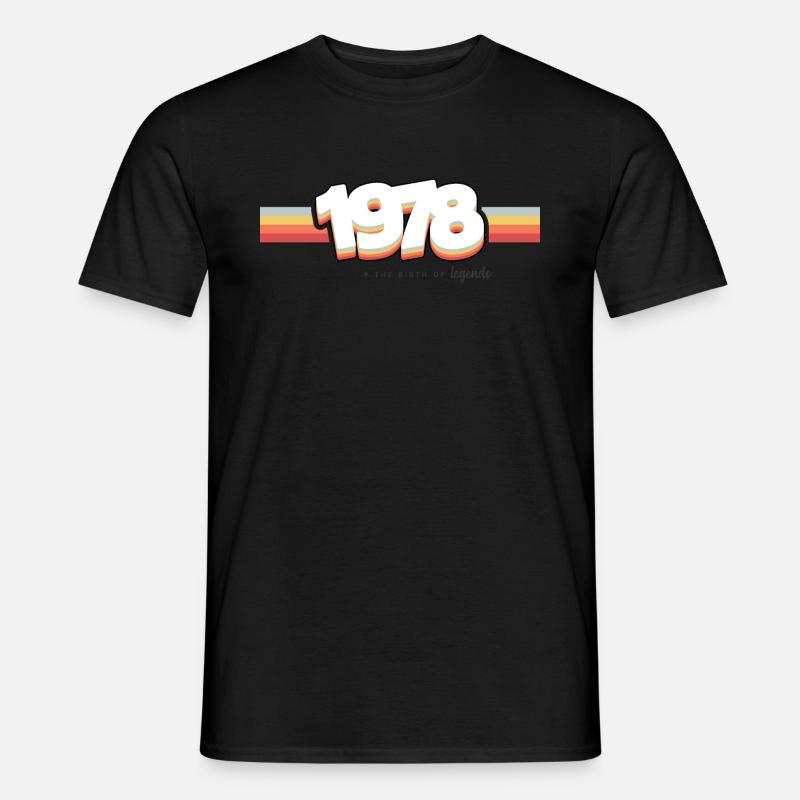 1978 Die Geburt der Legenden - Männer T-Shirt - Schwarz