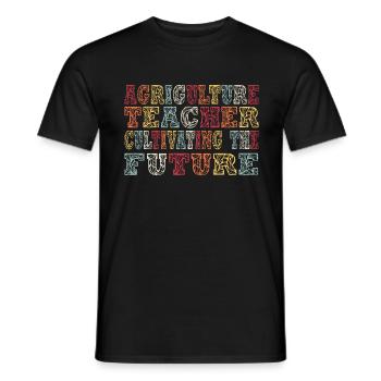 La formation des enseignants agricoles de demain - T-shirt homme - noir - Devant - AI Model Male 178 light (178cm)