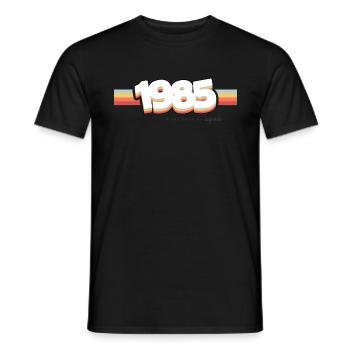 1985 the birth of legends - T-shirt homme - noir - Devant - AI Model Male 178 light (178cm)