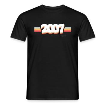 2007 Die Geburt der Legenden - Männer T-Shirt - Schwarz - Vorne - AI Model Male 178 light (178cm)
