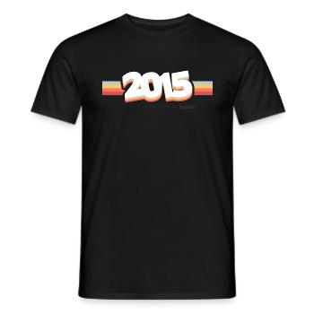 2015 the birth of legends - Men's T-Shirt - black - Front - AI Model Male 178 light (178cm)