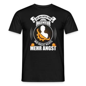 Père ingénieur génie papa motif drôle - T-shirt homme - noir - Devant - AI Model Male 178 light (178cm)