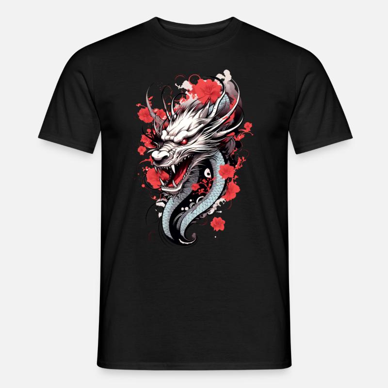Japansk drage - Mænd T-shirt - sort