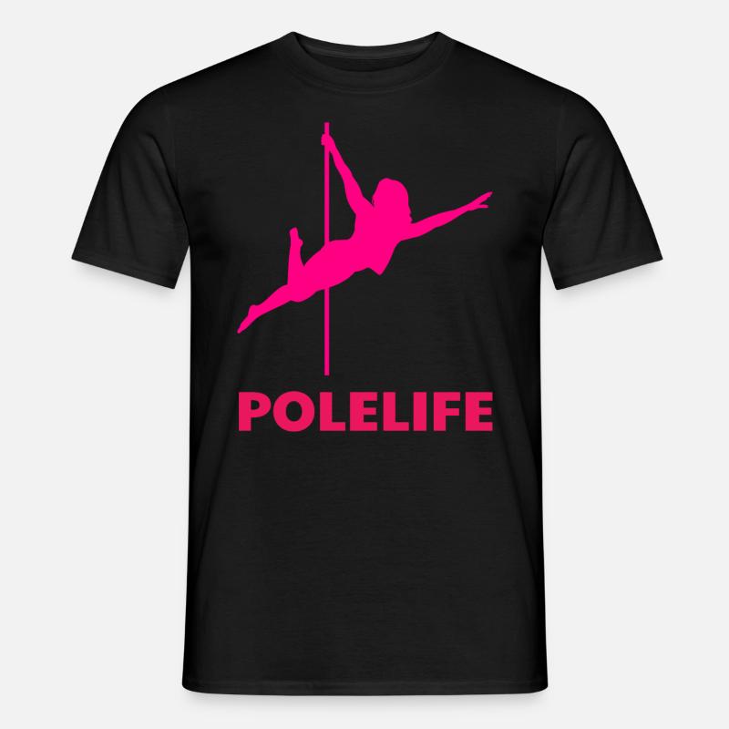 Pole Dance Stangentänzerin - Männer T-Shirt - Schwarz