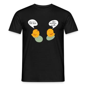 Chickens Entertainment - Chicks - Funny Sayings - Men's T-Shirt - black - Front - AI Model Male 178 light (178cm)