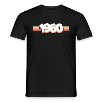 1960 Die Geburt der Legenden - Männer T-Shirt - Schwarz - Vorne - AI Model Male 178 light (178cm)