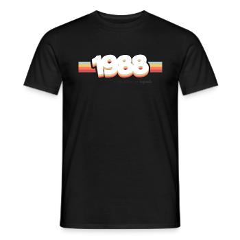 1988 Die Geburt der Legenden - Männer T-Shirt - Schwarz - Vorne - AI Model Male 178 light (178cm)
