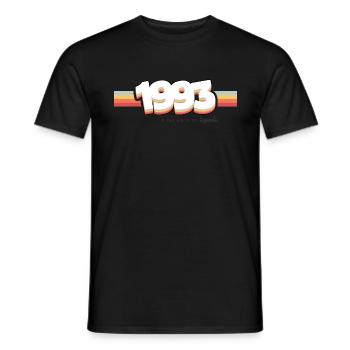 1993 Die Geburt der Legenden - Männer T-Shirt - Schwarz - Vorne - AI Model Male 178 light (178cm)