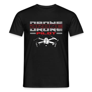 Drohnenpilot Whoop Copter FPV UAS Pilot Drone - Männer T-Shirt - Schwarz - Vorne - AI Model Male 178 light (178cm)