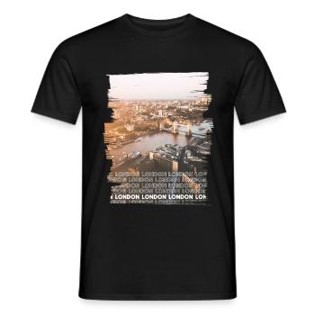 LONDON - T-shirt homme - noir - Devant - AI Model Male 178 light (178cm)