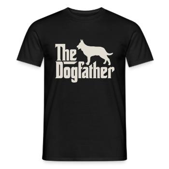 Le Dogfather - chien de berger allemand - T-shirt homme - noir - Devant - AI Model Male 178 light (178cm)