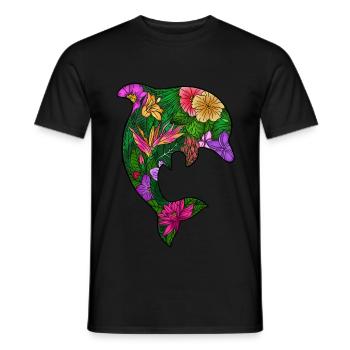 Exotic Garden - Men's T-Shirt - black - Front - AI Model Male 178 light (178cm)
