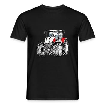 Cool Guys Driving Tractor Tractor Boys Kids - T-shirt homme - noir - Devant - AI Model Male 178 light (178cm)