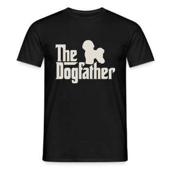 Le Dogfather - Bichon - T-shirt homme - noir - Devant - AI Model Male 178 light (178cm)