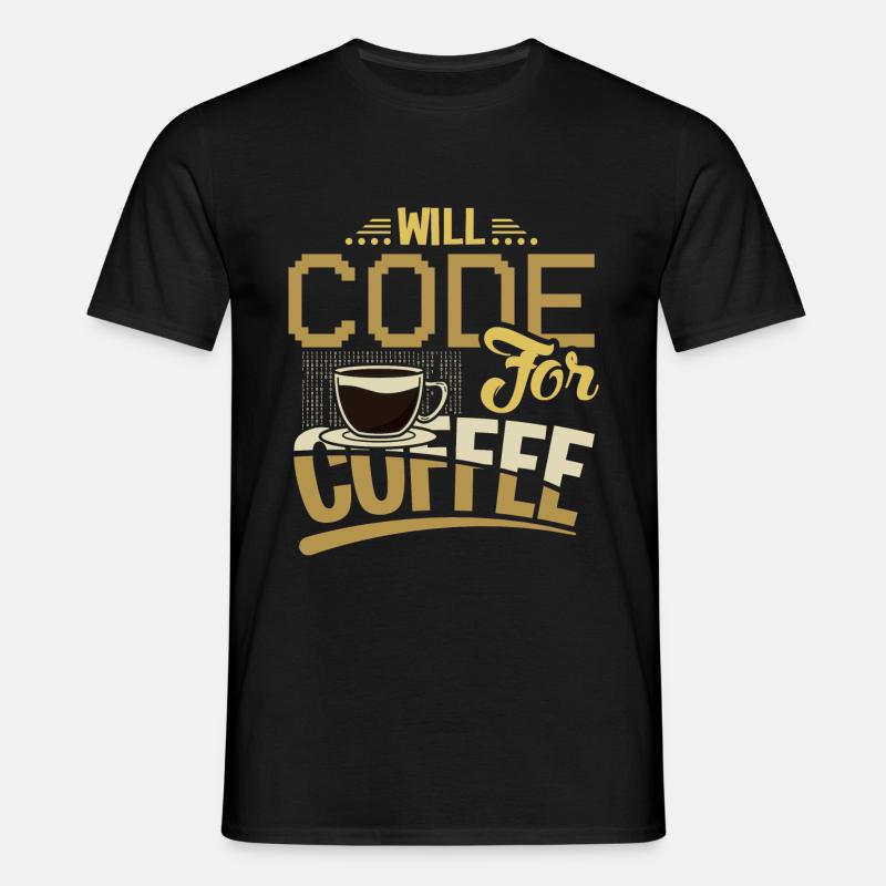 Software Engineering EDV Software Entwickler - Männer T-Shirt - Schwarz