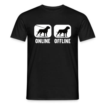 Cane Corso Cane Corso hors ligne Propriétaire de Cane Corso - T-shirt homme - noir - Devant - AI Model Male 178 light (178cm)