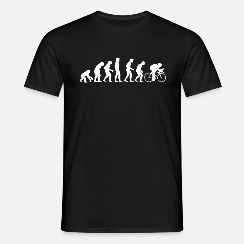 fahrrad_evolution - Männer T-Shirt - Schwarz