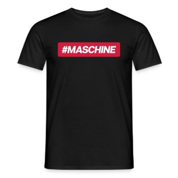 #Maschine - Männer T-Shirt - Schwarz - Vorne - AI Model Male 178 light (178cm)