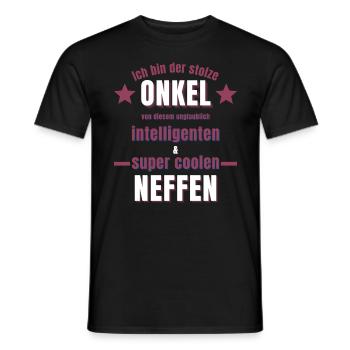 Neffe Onkel Geschenk - Männer T-Shirt - Schwarz - Vorne - AI Model Male 178 light (178cm)