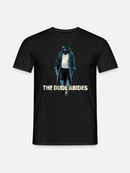 The Big Lebowski Dude - The Dude Abides - T-skjorte herre - svart