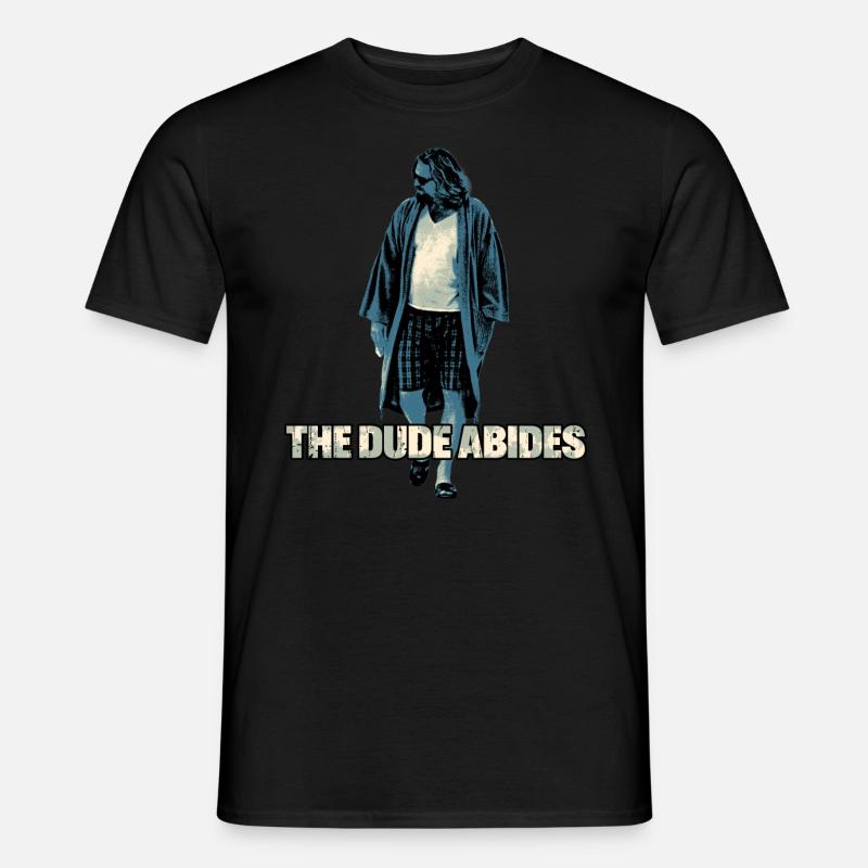 The Big Lebowski Dude -The Dude Abides - Männer T-Shirt - Schwarz