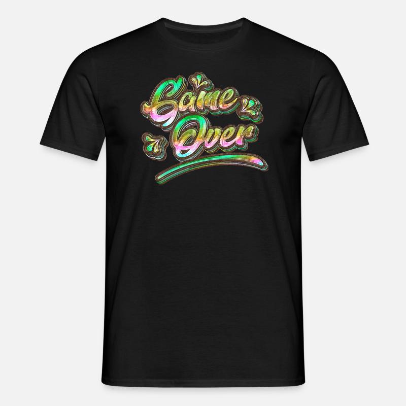 Game Over Graffiti - Männer T-Shirt - Schwarz