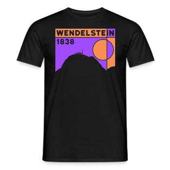 Wendelstein Finisher Hike Hiking Climbing - Men's T-Shirt - black - Front - AI Model Male 178 light (178cm)