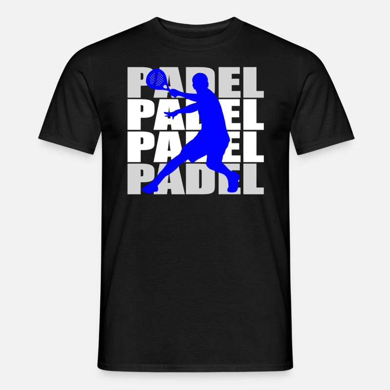 Padel - Männer T-Shirt - Schwarz