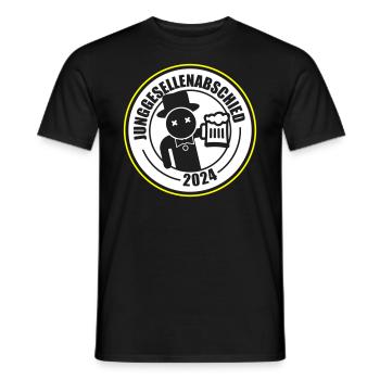 Junggesellenabschied 2024 Bier - Männer T-Shirt - Schwarz - Vorne - AI Model Male 178 light (178cm)