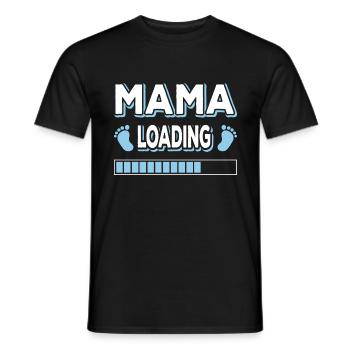 Maman Chargement Maman Mères Maman Maman Fête des mères - T-shirt homme - noir - Devant - AI Model Male 178 light (178cm)