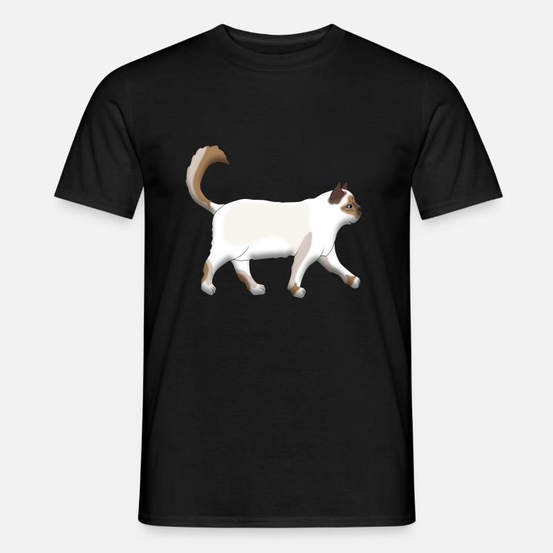 Sacred Birman goes - Mænd T-shirt - sort