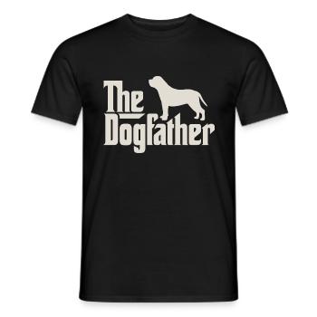 Le Dogfather - Mastiff Bullmastiff - T-shirt homme - noir - Devant - AI Model Male 178 light (178cm)