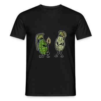 Grenats Proposition de mariage pour les amoureux et la fiancée - T-shirt homme - noir - Devant - AI Model Male 178 light (178cm)