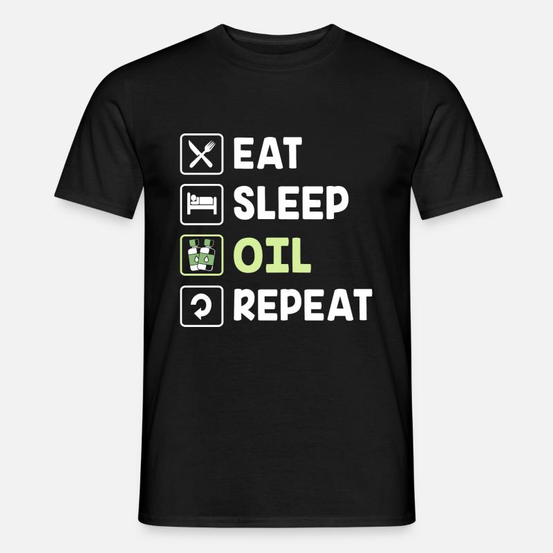 Ätherisches Öl - Männer T-Shirt - Schwarz