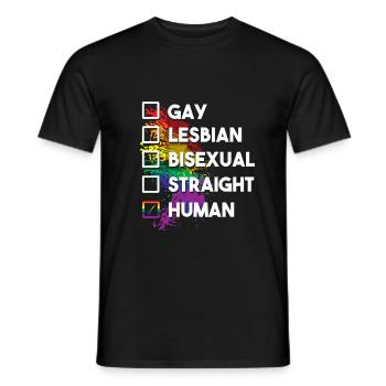 Equality - Männer T-Shirt - Schwarz - Vorne - AI Model Male 178 light (178cm)