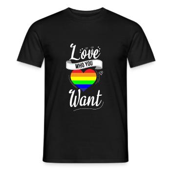 Trans Pride Regenbogen Gay LGBT Ally Bekleidung Bi - Männer T-Shirt - Schwarz - Vorne - AI Model Male 178 light (178cm)